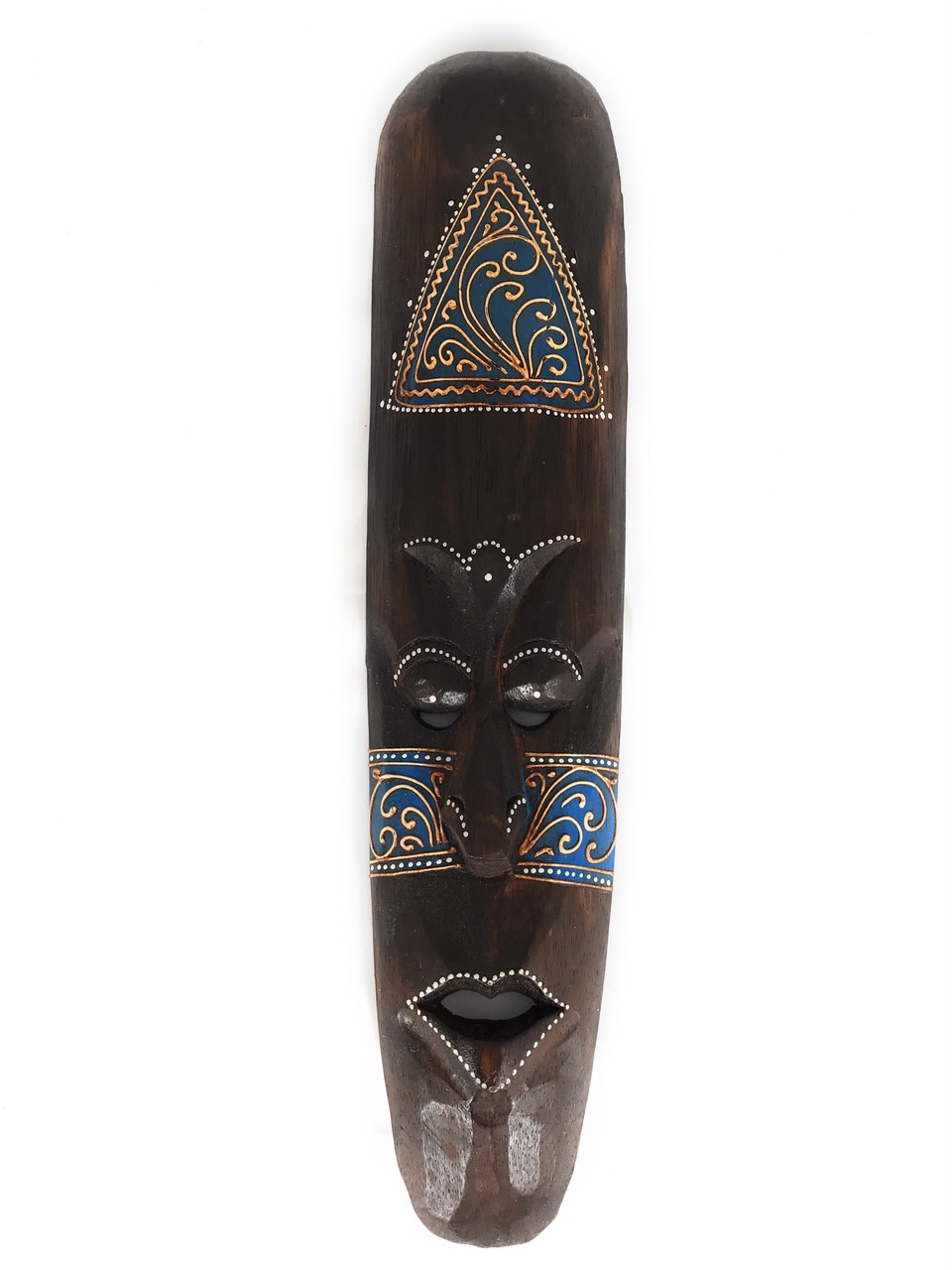 Tribal Tiki Mask 20" Blue - Tattoo Primitive Art | #wib370350b Tribal Tiki Mask 20" Blue - Tattoo Primitive Art | #wib370350b